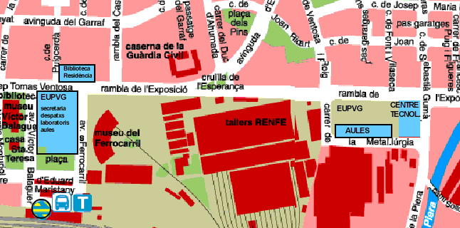 Detailed map of Vilanova i la Geltrú